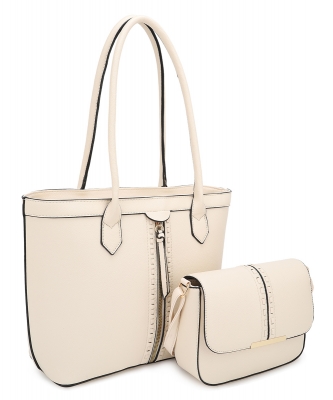 Fashion Handbag Set ZS-30642 BEIGE